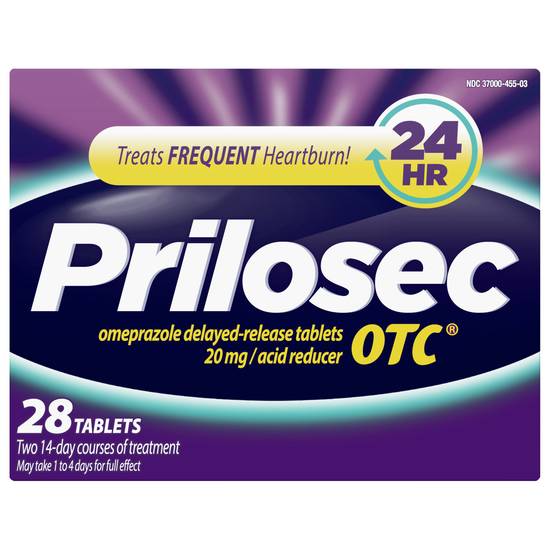 Prilosec Otc Omeprazole Delayed-Release 20 mg Acid Reducer Tablets (28 ct)