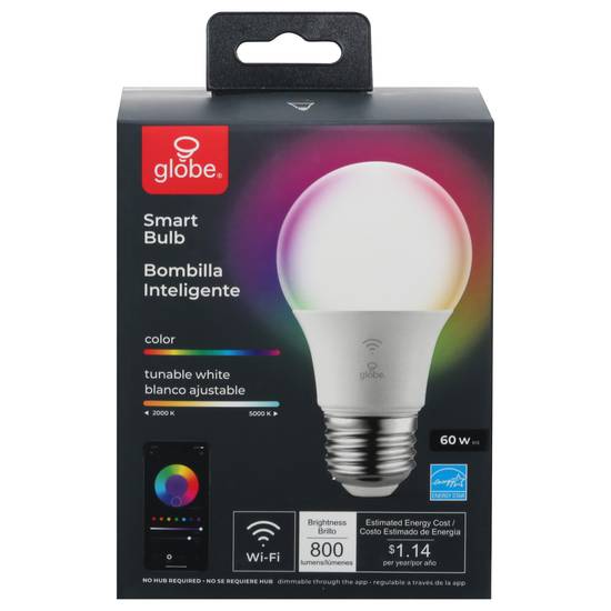 Globe Electric 10 Watts Color+ Tunable White Led Smart Bulb