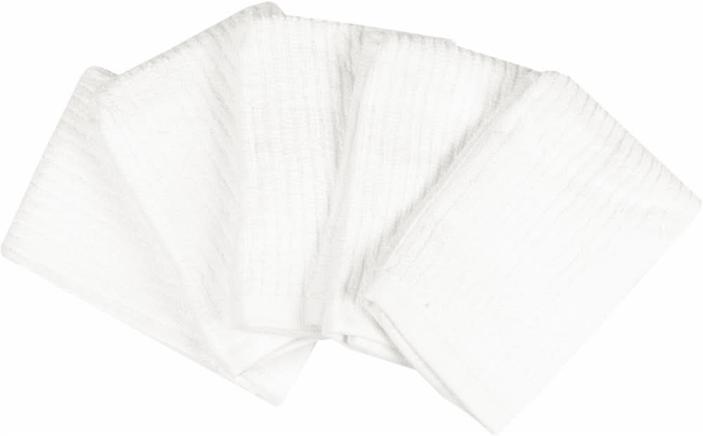 Everyday Living Dish Cloths, 12x12 in, White (5 ct)