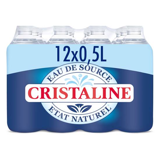 Cristaline eau de source (12 pièces, 500 ml)