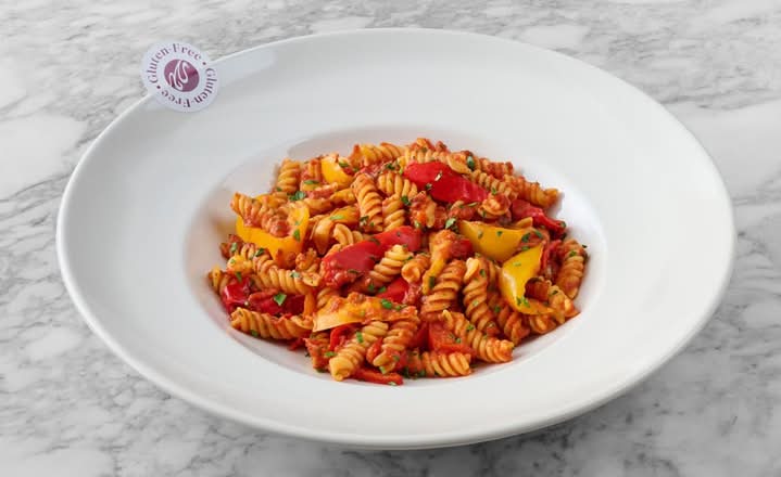Gluten-Free Fusilli Vegan Peperonata (V) (Ve) (GF)