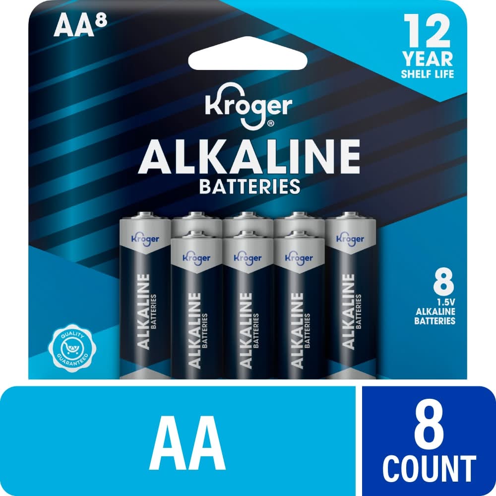 Kroger Alkaline Batteries, AA (8 ct)