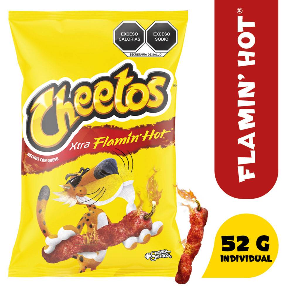 Cheetos · Botana xtra flaming' hot (52 g)