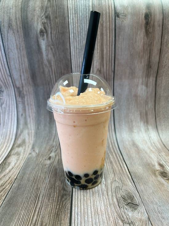 Pineapple Strawberry Smoothie BOBA