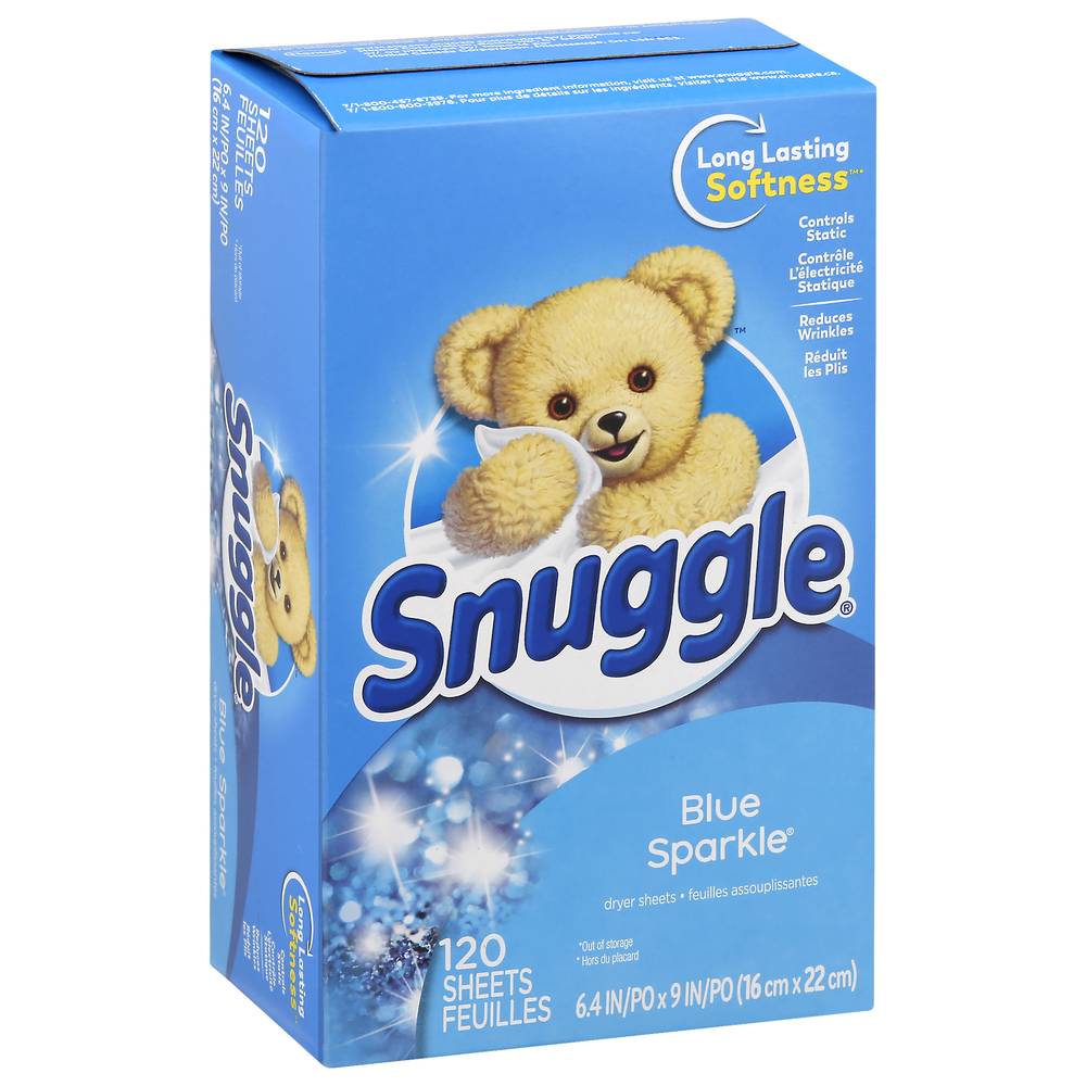 Snuggle Blue Sparkle Dryer Sheets (120 ct)