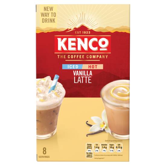 Kenco Iced Hot Vanilla Latte 8x20.3g (162.4g)