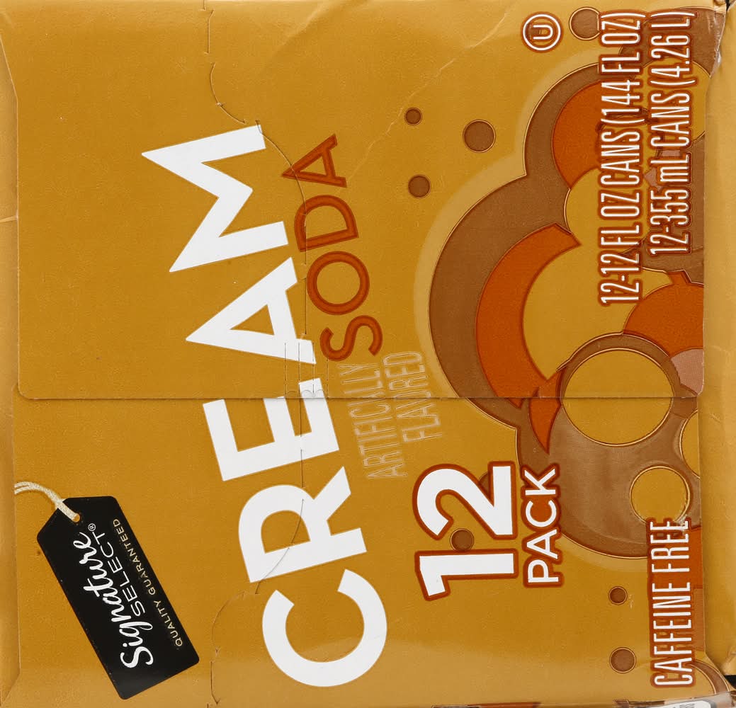 Signature Select Soda, Cream (12 x 12 fl oz) | Delivery Near You