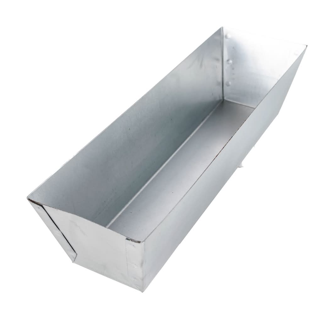 Warner Galvanized Steel Mud Pan 3.5 In. H X 4 In. W X 12 In. L