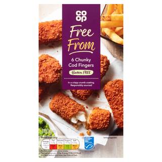 Co-op Free From Jumbo Cod Fish Fingers 300G