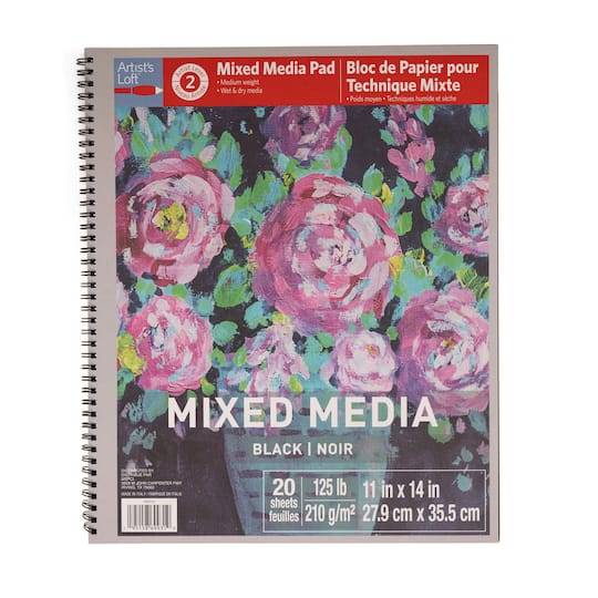 Artist's Loft Black Mixed Media Pad (20 ct)