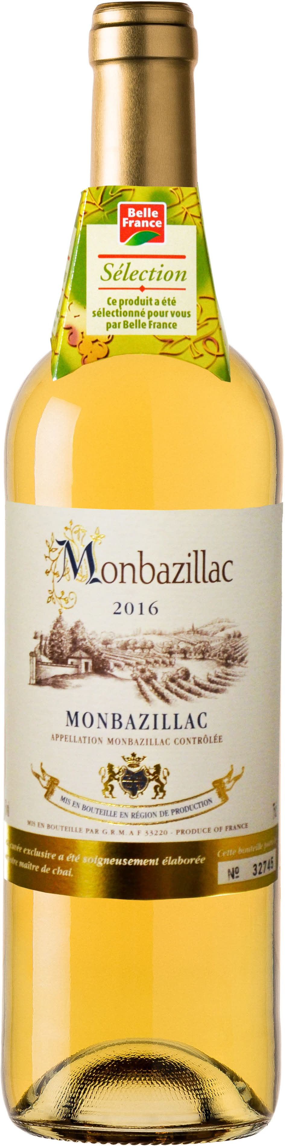 Belle France - Monbazillac aoc 2016 domestique, 2016 (750ml)
