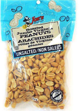 Joe's Tasty Travels Roasted Jumbo Virginia Unsalted Peanuts (450 g)