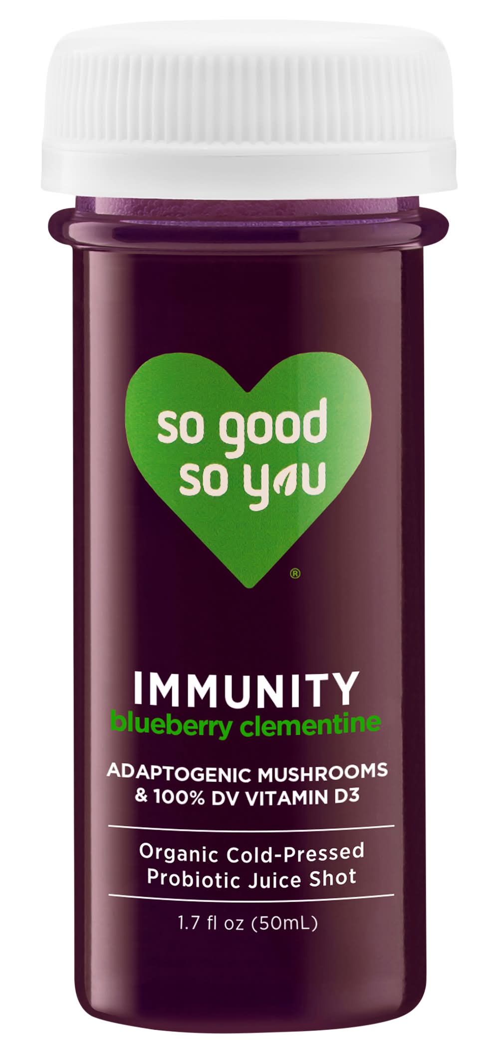 So Good So You Immunity Probiotic Juice Shot, Blueberry Clementine (1.7 fl oz)