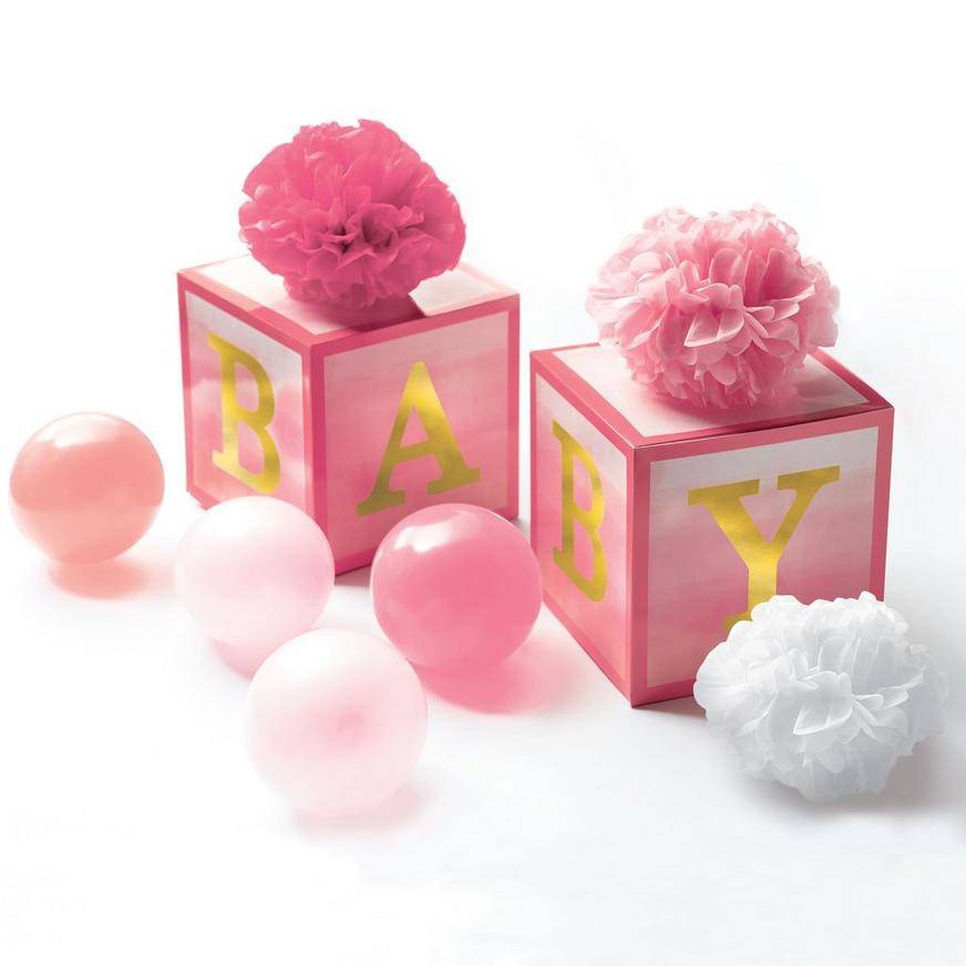 Oh Baby! Girl Baby Shower Table Decorations, 9ct