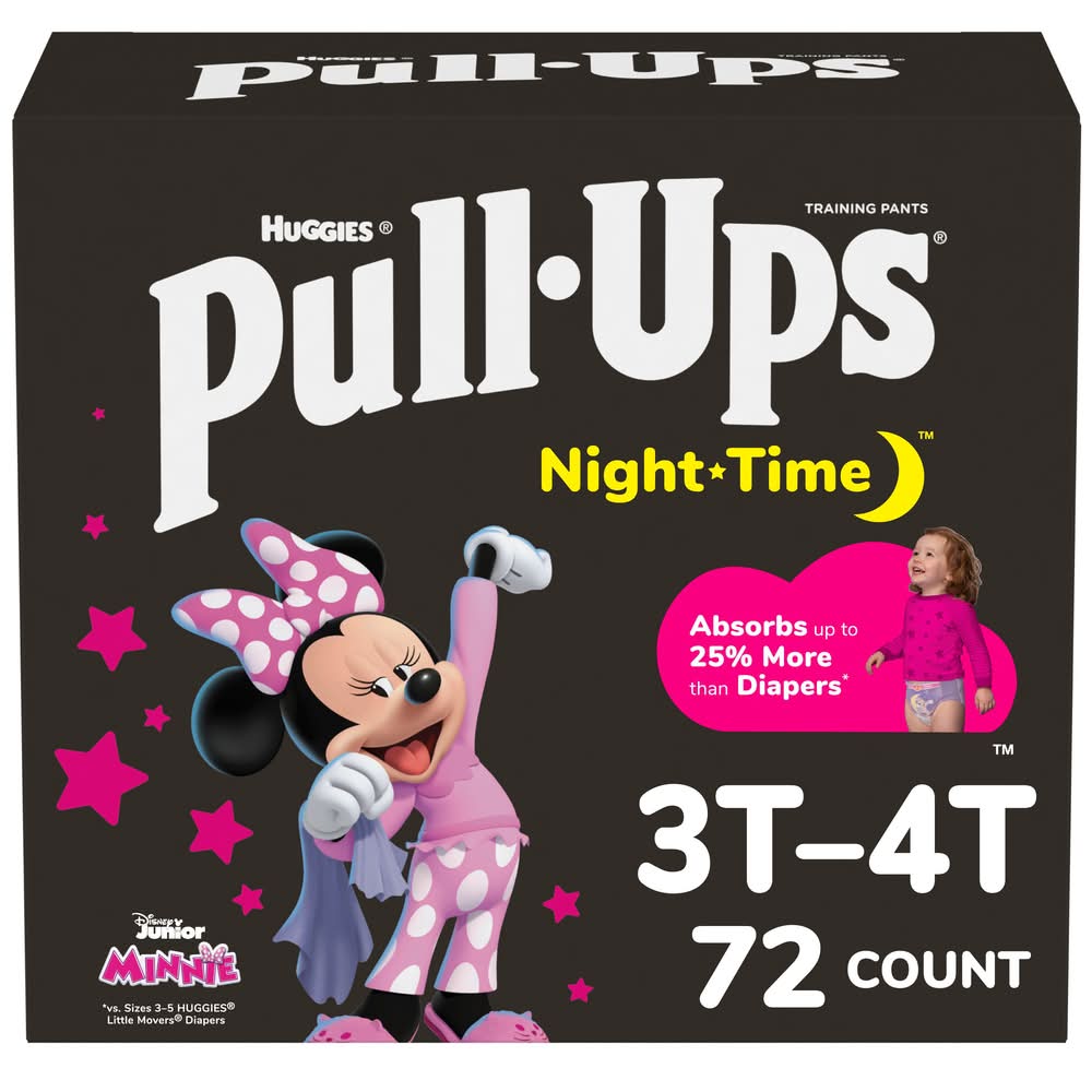 Huggies Pull-Ups Girls Night-Time Potty 3t-4t Training Pants