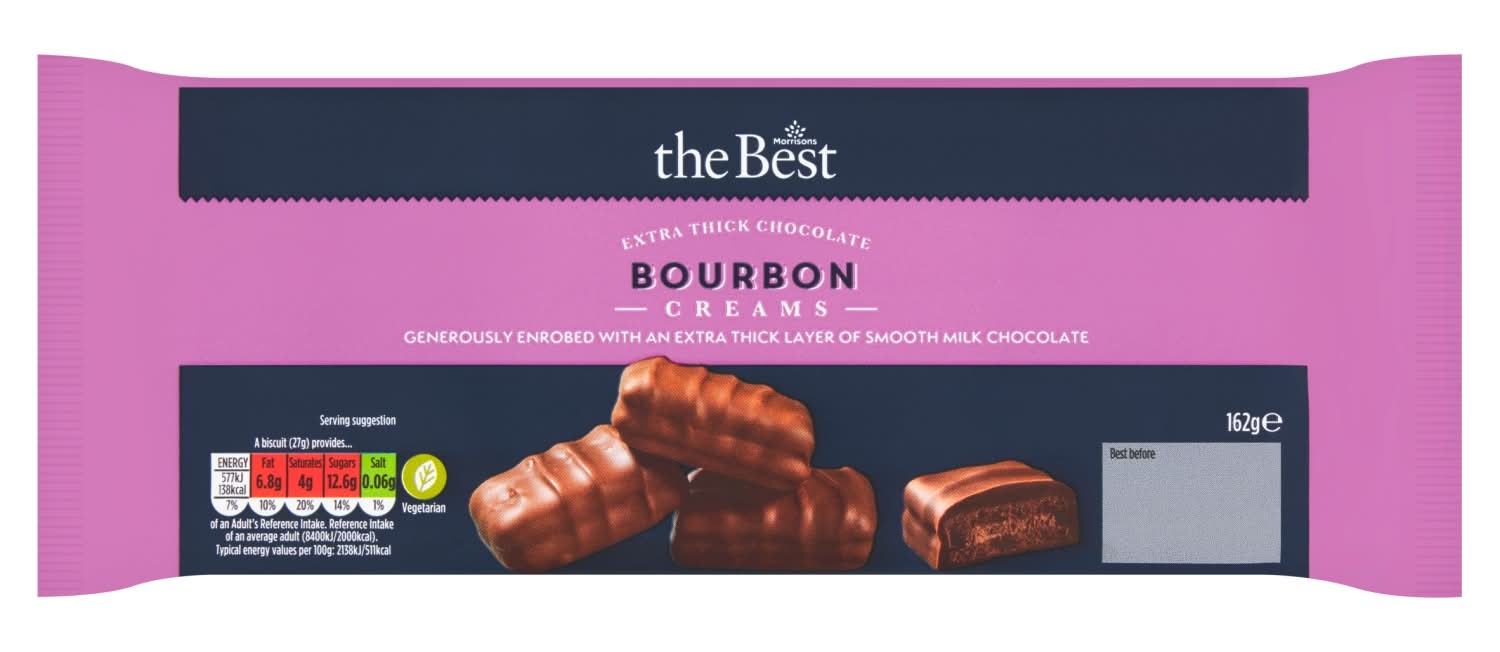 Morrisons The Best Chocolate Covered Bourbons 162g