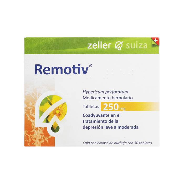 Zeller suiza remotiv tabletas 250 mg (30 piezas)