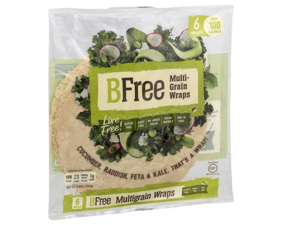 BFree · Gluten Free Multigrain Wraps (6 wraps)