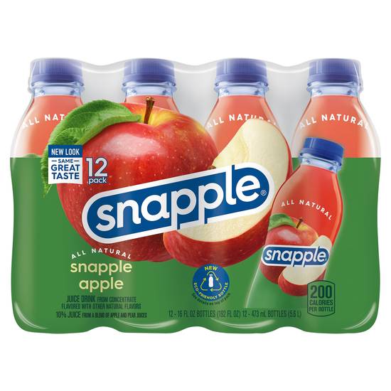 Snapple All Natural Apple Juice Drink (12 ct, 16 fl oz)