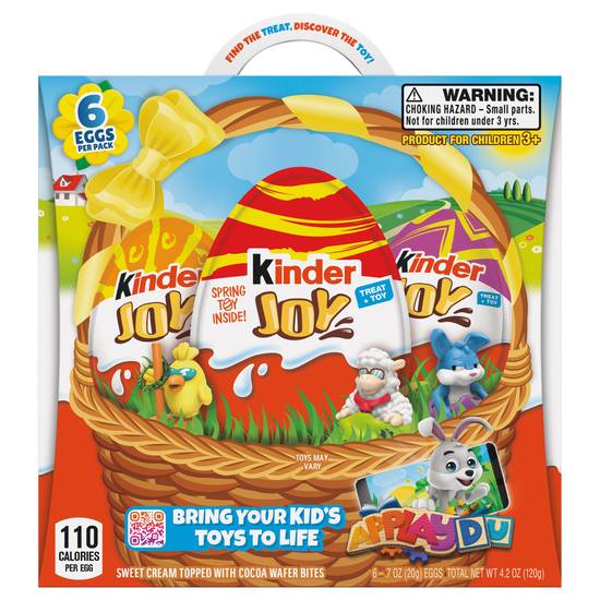 Kinder Joy Easter Multipack Tray Treat + Toy (6 ct)