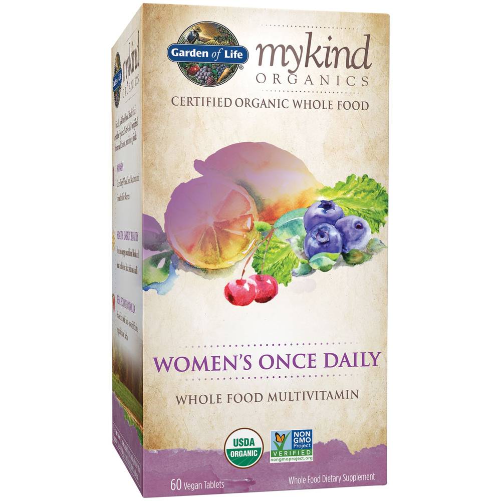 Garden Of Life Mykind Organics Women’s Once Daily Whole Food Multivitamin Vegan Tablets