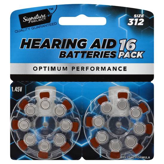 Signature Select Hearing Aid Battery 312 (16 ct)