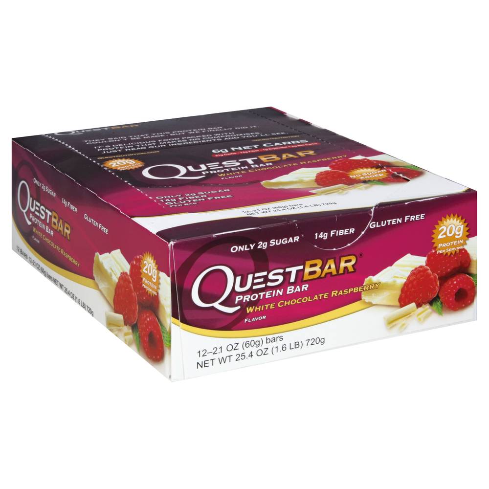 Quest White Chocolate Raspberry Flavor Protein Bar