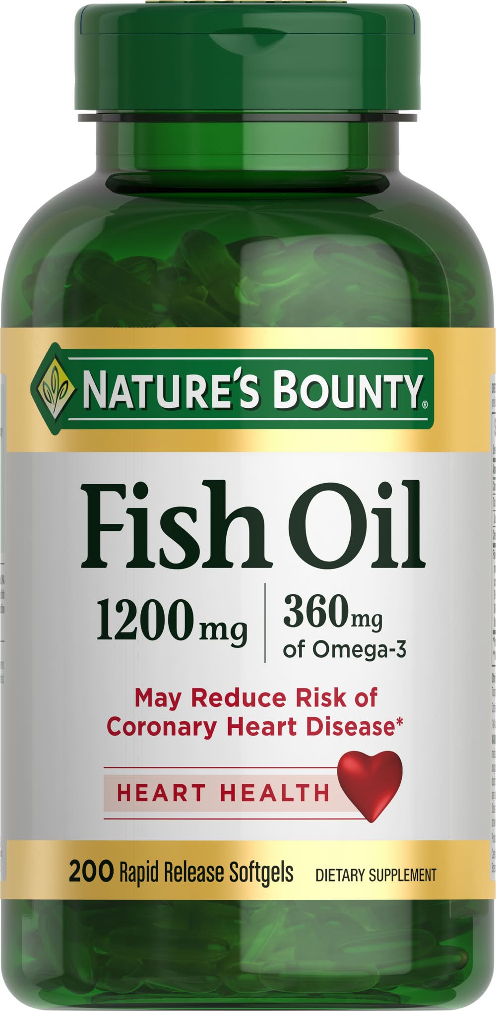 Nature's Bounty Fish Oil Rapid Release Softgel (0.9 lbs)