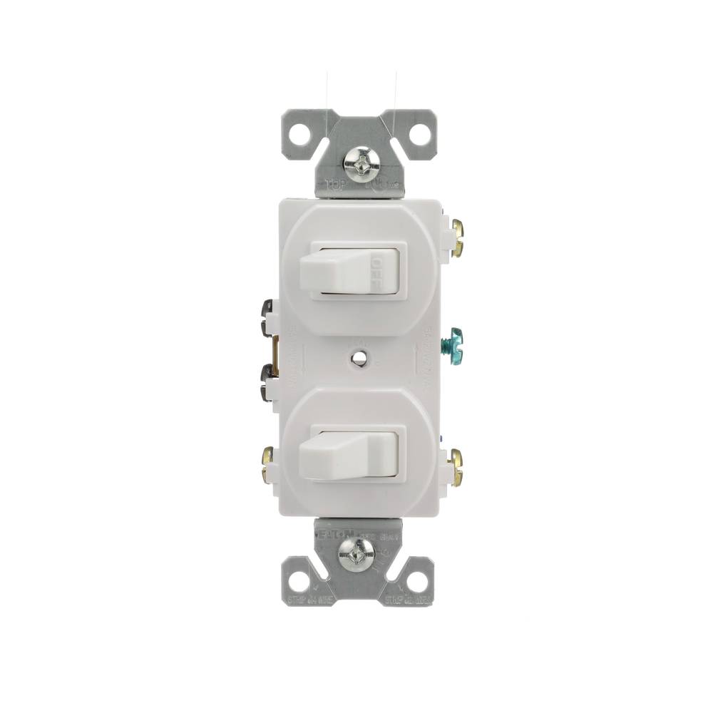 Eaton 15-amp Single-pole/3-way Combination Light Switch, White | 275W-BX-LW