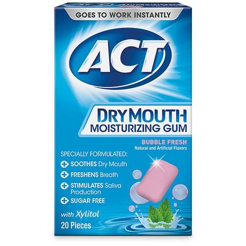 ACT Dry Mouth Bubble Fresh Gum Bubble Fresh - 20.0 ea