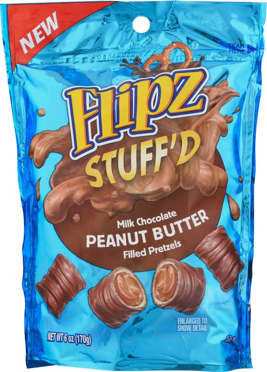Flipz Stuff'd Milk Chocolate Peanut Butter Filled Pretzels
