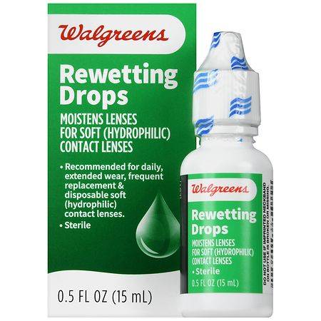 Walgreens Rewetting Drops - 0.5 fl oz