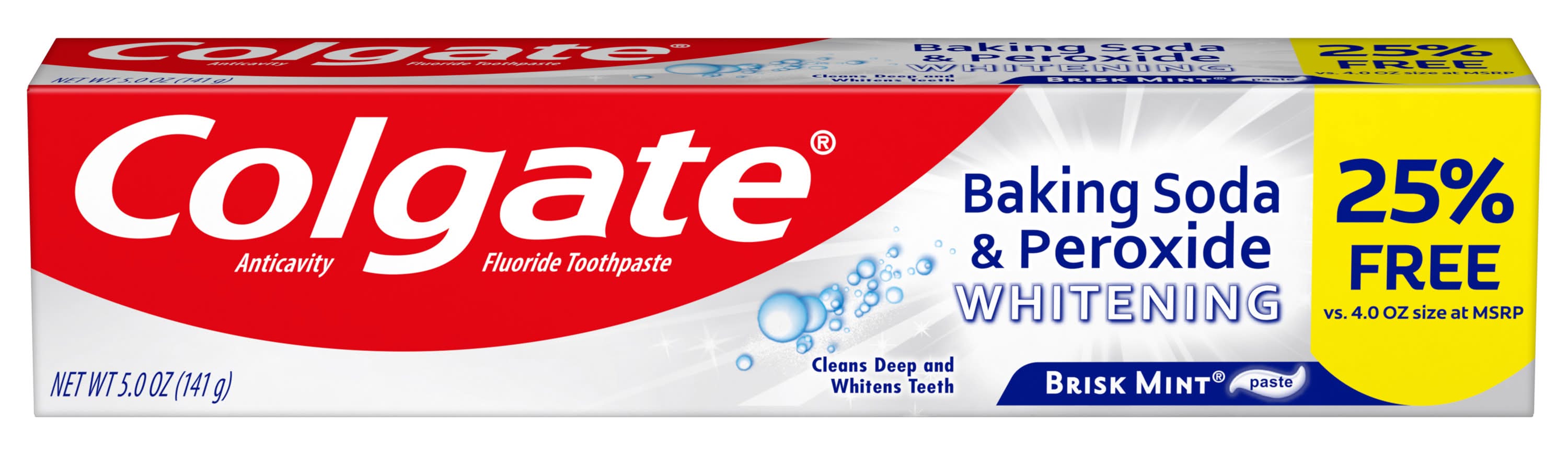 Colgate Brisk Mint Whitening Fluoride Toothpaste (5 oz)