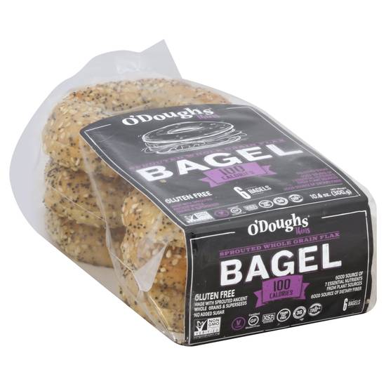 O'doughs Thins Gluten Free Whole Grain Bagels (6 bagels)