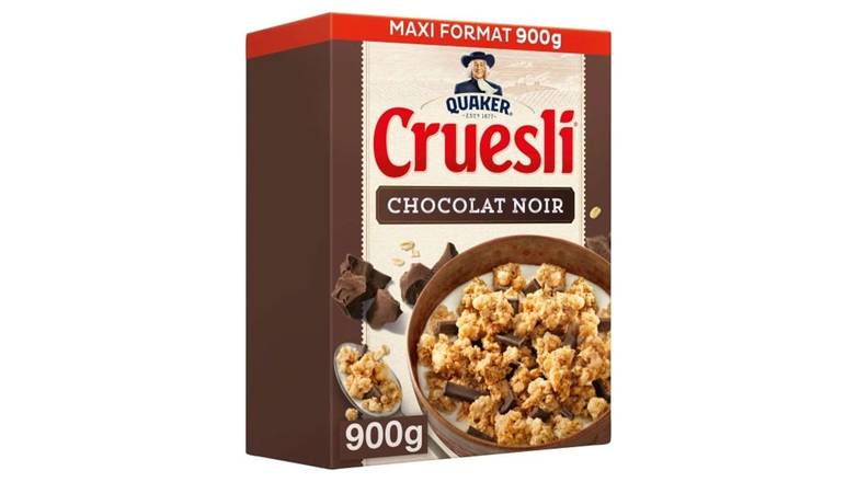 Quaker Cruesli Chocolat Noir La boîte de 900g