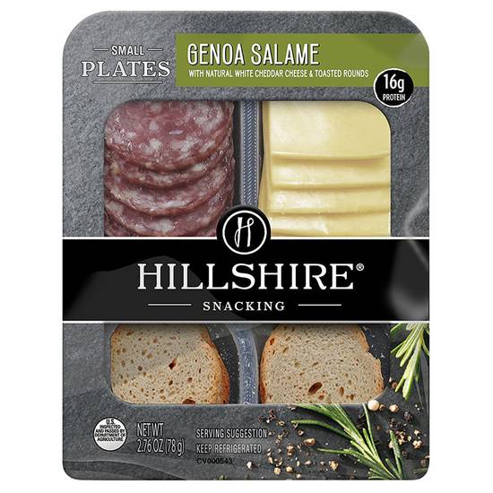 Order Hillshire Genoa Salame & Cheddar Cheese with Crackers  2.76oz food online from Everyday Needs by Gopuff store, Tampa on bringmethat.com
