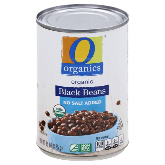 O Organics Organic Unsalted Black Beans (15 oz)