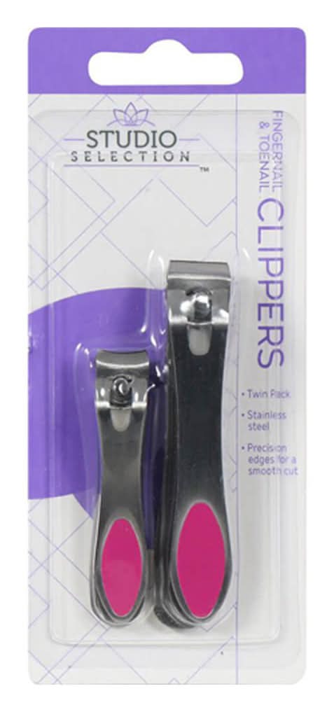 Studio Selection Fingernail & Toenail Clippers 2 Ct