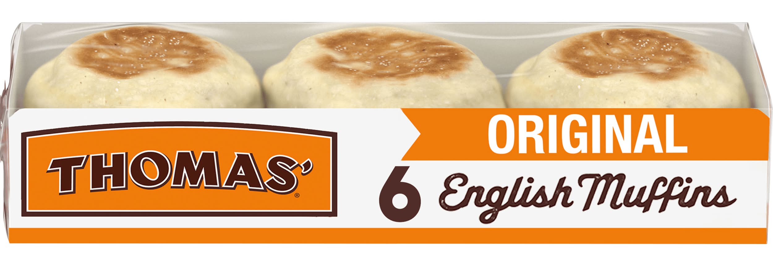 Thomas The Nooks & Crannies English Muffins, Original (13 oz, 6 ct)