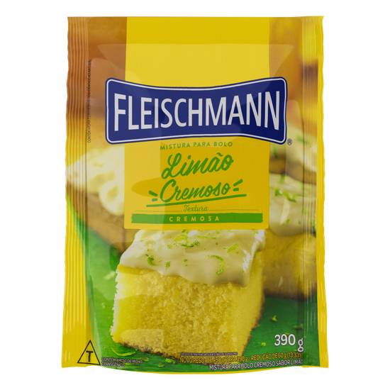 Fleischmann mistura para bolo sabor limão cremoso (390g)