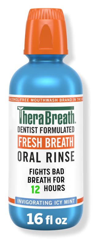 TheraBreath Invigorating Icy Mint Fresh Breath Oral Rinse 16 oz