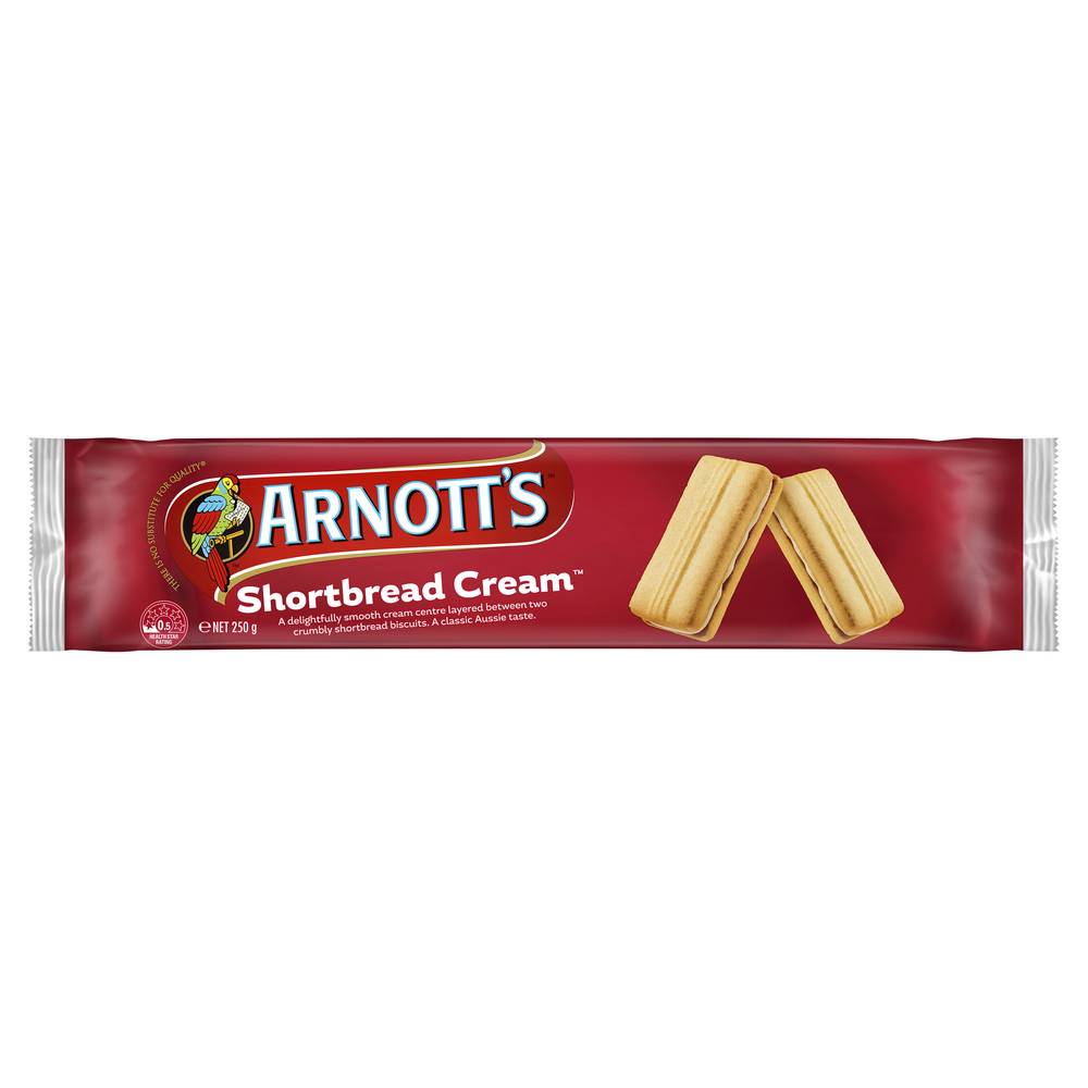 Arnott's Shortbread Cream Biscuits (250g)