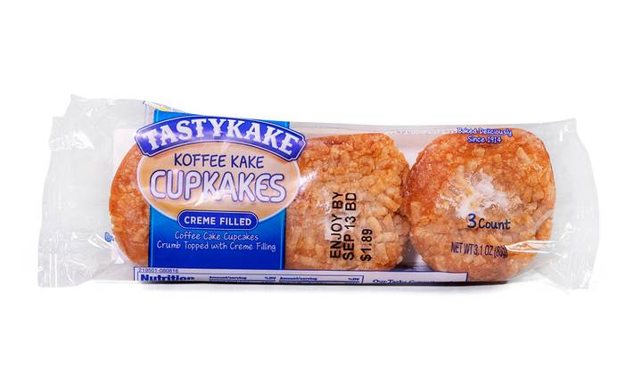 Tastykake Cream Filled Coffee Cakes, 3 oz