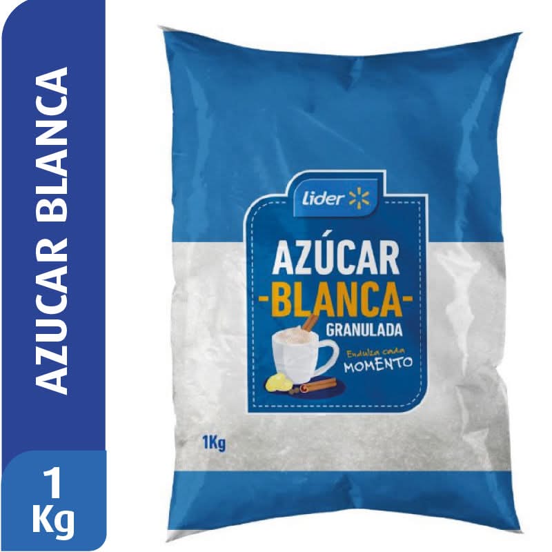 Lider · Azúcar blanco granulado (1 kg)