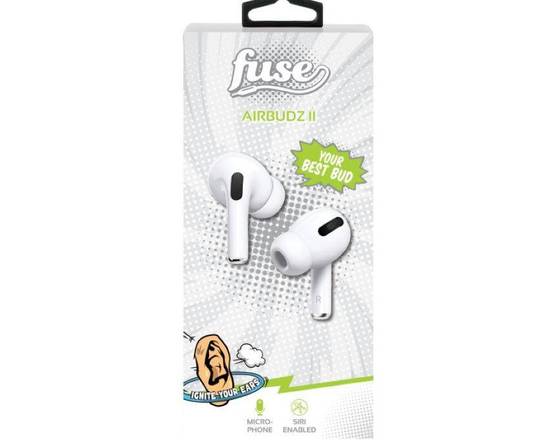 Fuse Airbudz II Wireless Headphones White