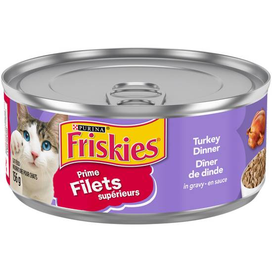 Purina Friskies Prime Filets Turkey Dinner in Gravy For Cats (156 g)