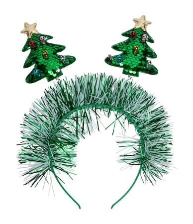 Christmas Novelty Bopper Headband Christmas Trees