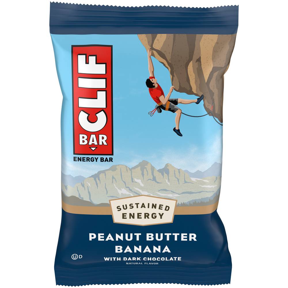 Clif Bar Dark Chocolate Energy Bars, Peanut Butter Banana (1.8 lbs, 12 ct)