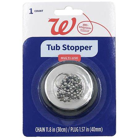 Walgreens Tub Stopper With Chain - 1.0 ea
