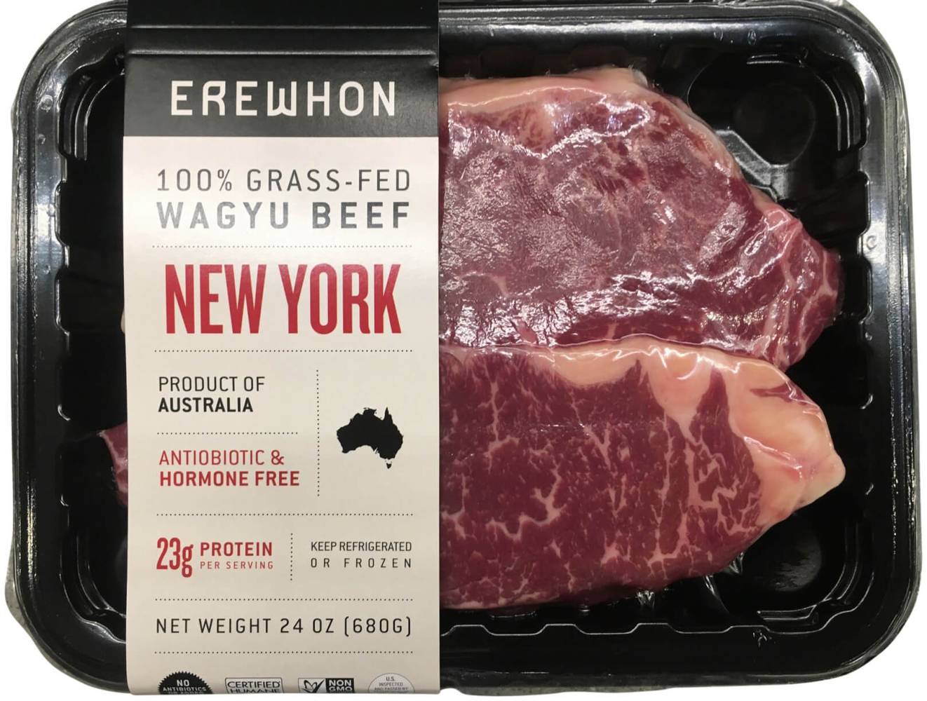 Erewhon 100% Grass-Fed Wagyu Beef New York